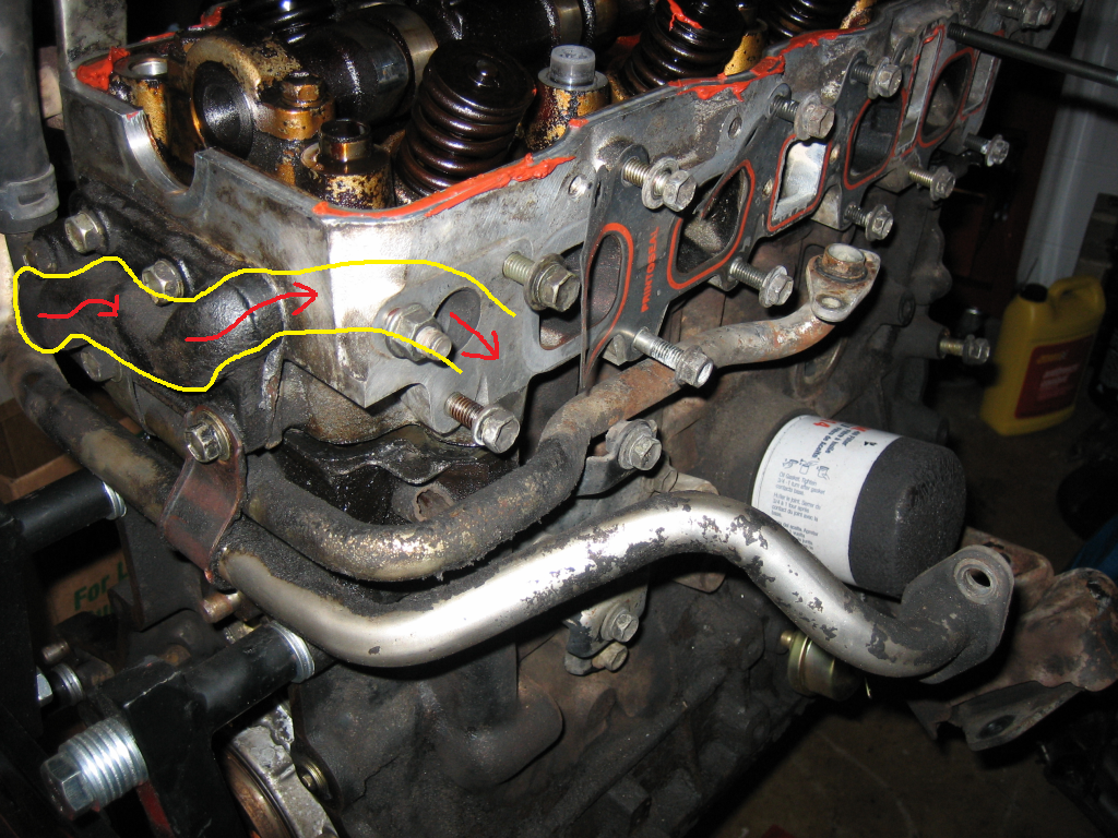 Pic Request: egr Passage way in a 22re head - YotaTech Forums